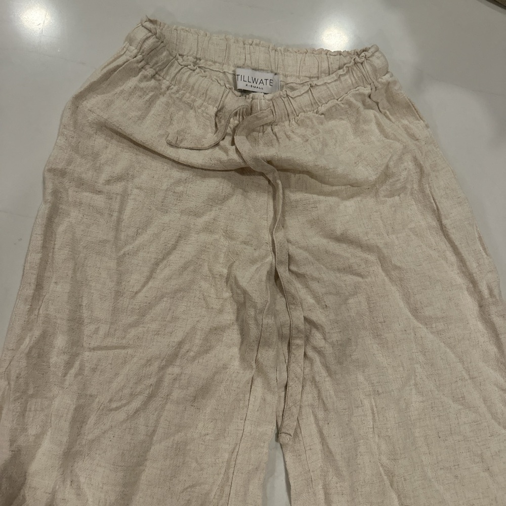 Stillwater Women's Cream Wide Leg Pants
